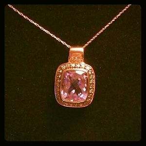 Le Vian 14k Rose Gold Diamond Pendant/Necklace